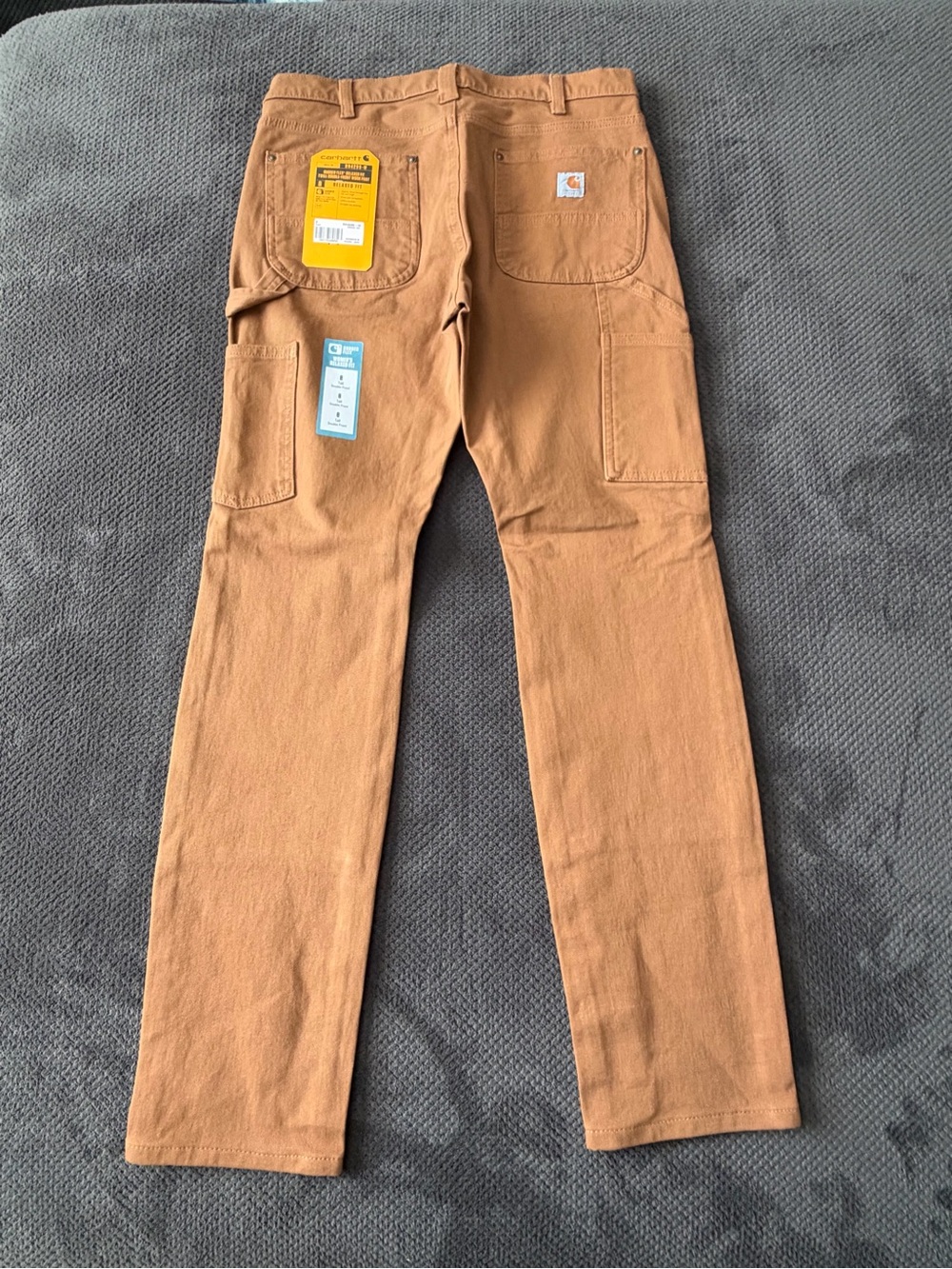 Carhartt Women's Rugged Flex Relax Fit Twill double knee work pants size 8 tall - Picture 6 of 7